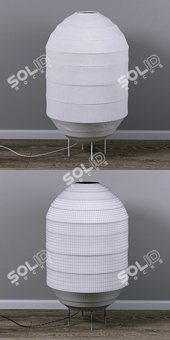 Cozy Glow: Storuman Floor Lamp 3D model image 2