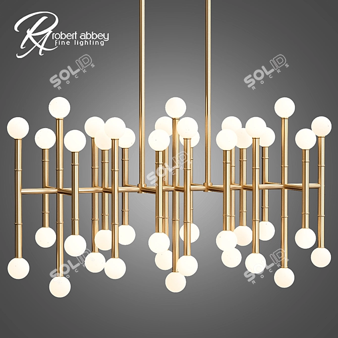 Elegant Meurice Chandelier 3D model image 1