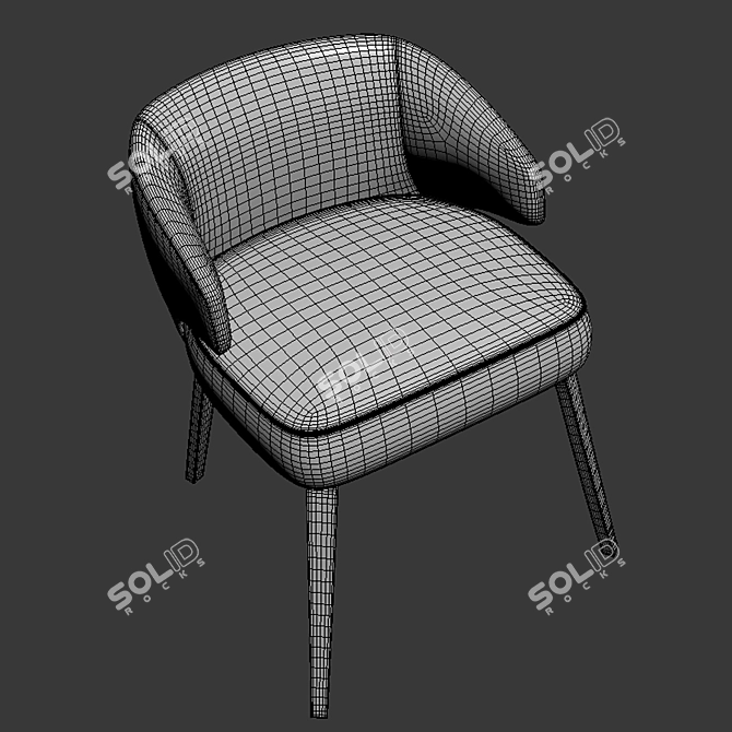 Luxury Modrest Carlton Armchair 3D model image 3