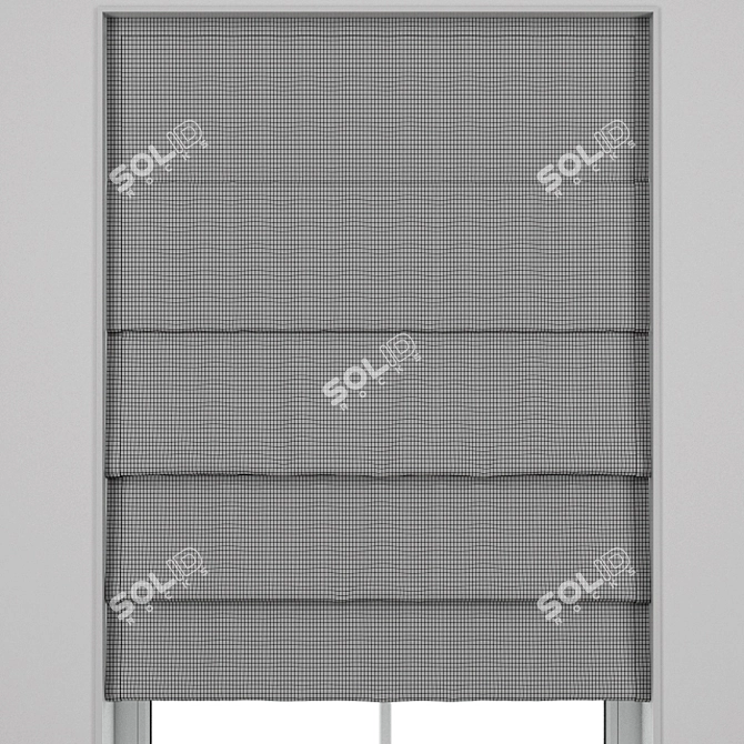 Elegant Roman Blinds  3ds max + OBJ 3D model image 3