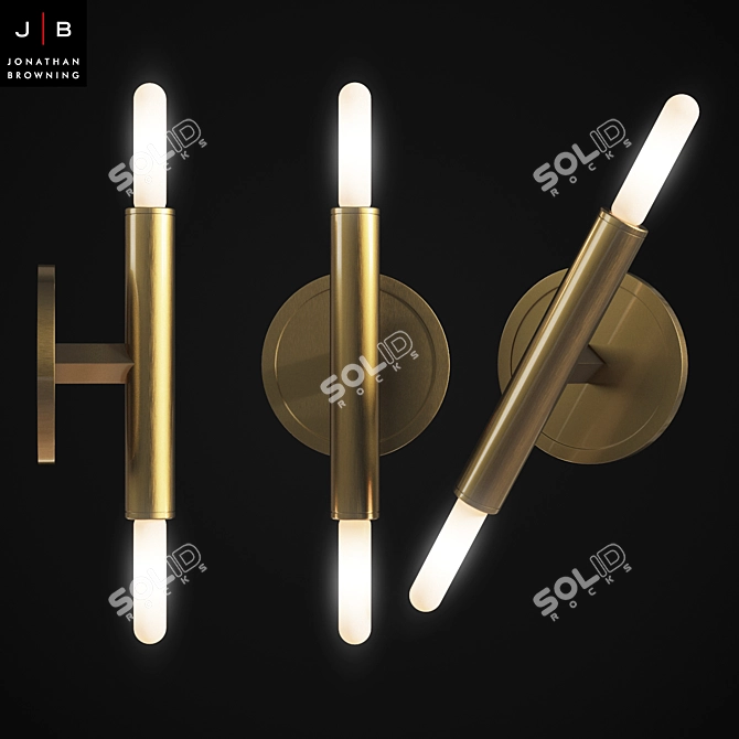  Petite Pentagon Sconce - Jonathan Browning 3D model image 1