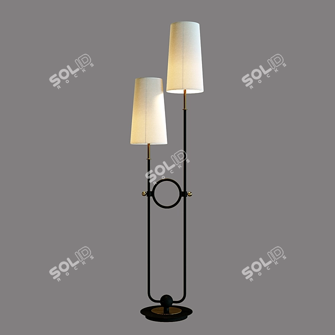 Riano Floor Lamp: Sleek and Modern Lighting 3D model image 1