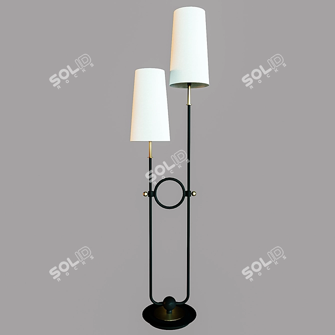 Riano Floor Lamp: Sleek and Modern Lighting 3D model image 2