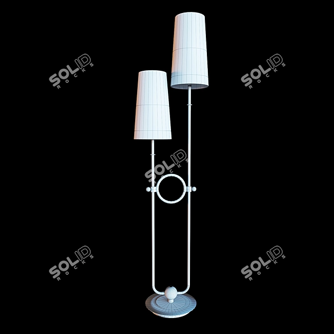 Riano Floor Lamp: Sleek and Modern Lighting 3D model image 3