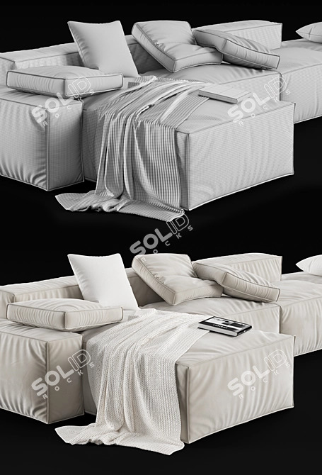 Bonaldo Peanut Sofa Set 3D model image 3