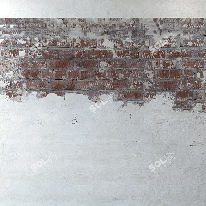 Seamless Masonry Plaster 3D model image 3