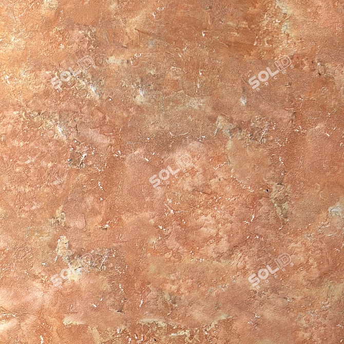 Embossed Plaster: Seamless Decorative Texture 3D model image 3