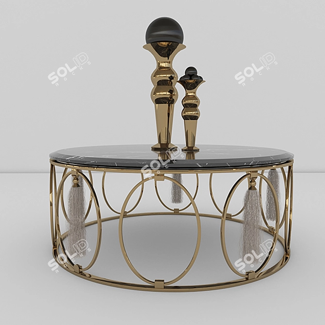 Sleek & Stylish Dolfi Coffee Table 3D model image 1