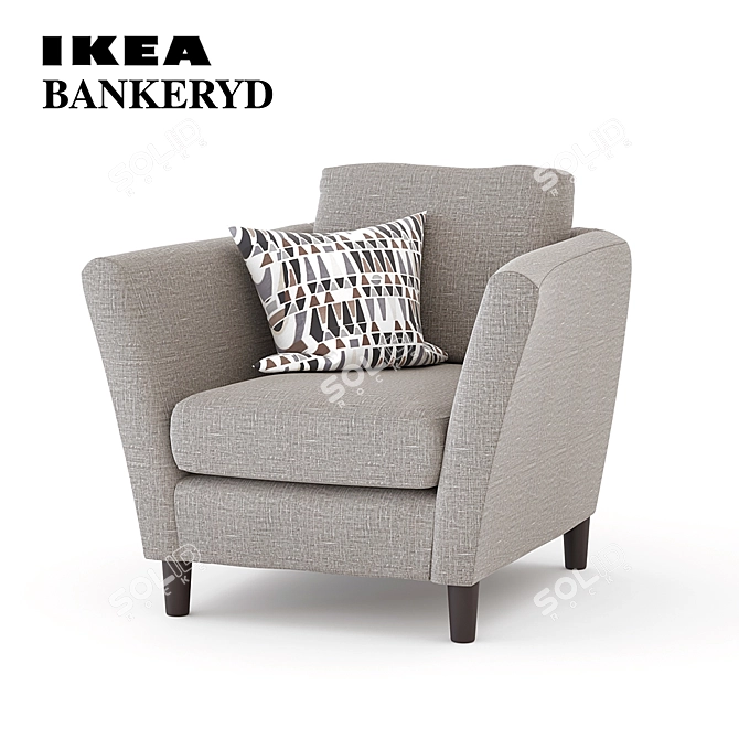 Stylish and Comfortable Ikea BANKERYD 3D model image 1