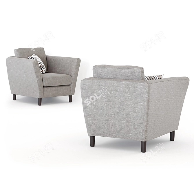 Stylish and Comfortable Ikea BANKERYD 3D model image 2