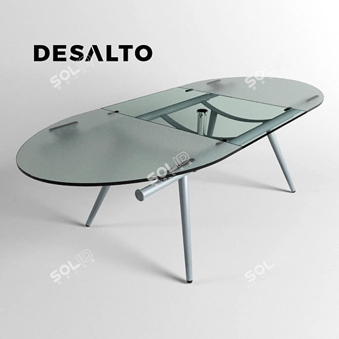 Title: Versatile Desalto More Dining Table 3D model image 1