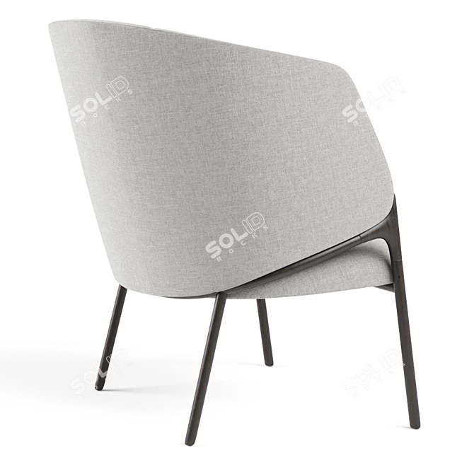 Segis Hammer | High-Back Easy Chair  3D model image 2