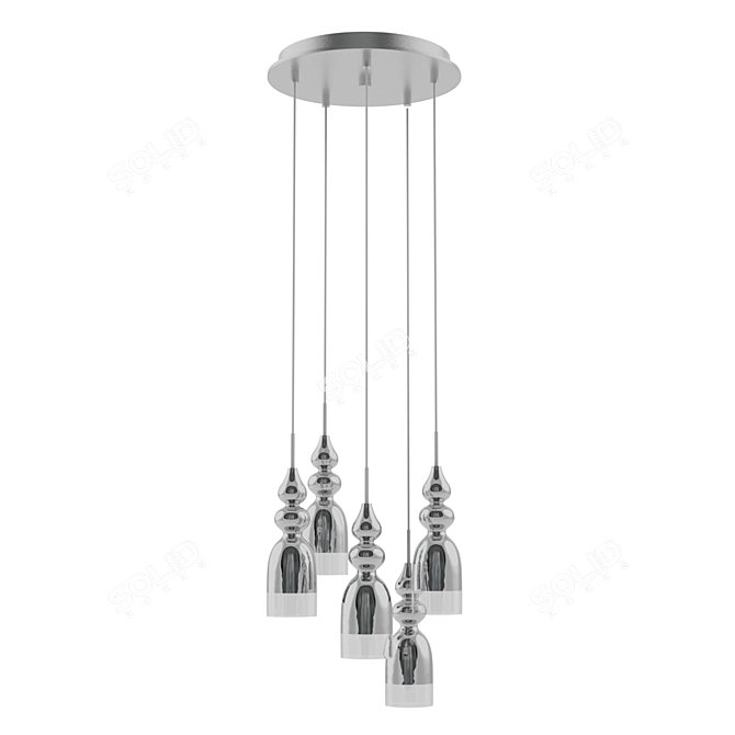 Elegant LED Suspension - Bolanos 3D model image 1