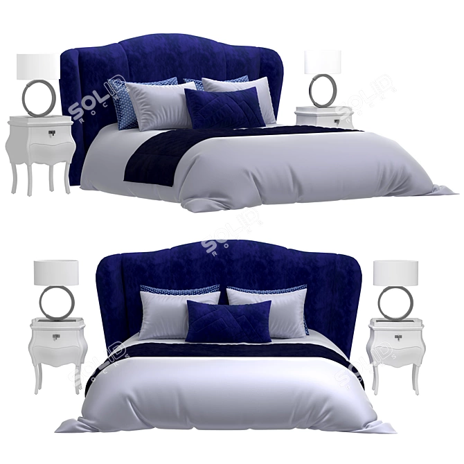 Luxury Fendi Casa Athenee Bed 3D model image 1