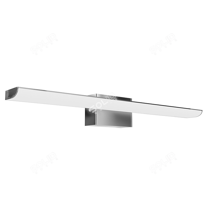 Elegant LED Mirror Backlight 3D model image 1