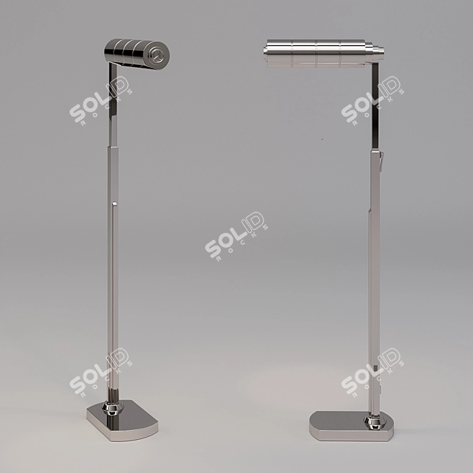 Elegant Montgomery Floor Lamp 3D model image 1