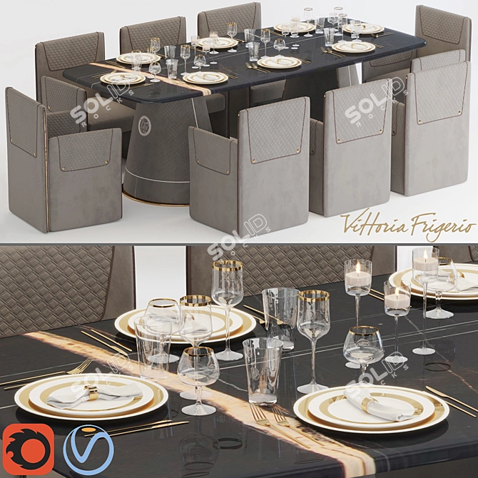Vittoria Frigerio Foscari B Table 3D model image 1