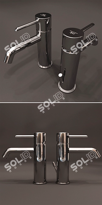 Elegant Mixer NOKEN PORCELANOSA 3D model image 2