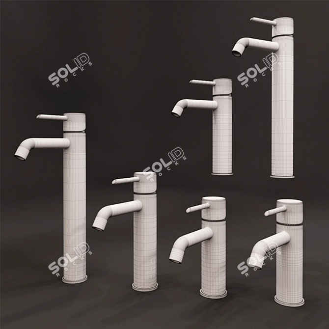 Elegant Mixer NOKEN PORCELANOSA 3D model image 3