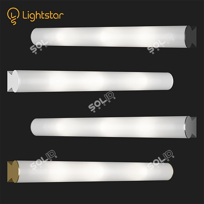 BLANDA Lightstar Ceiling Lights: Chrome, Gold, White, Black 3D model image 1