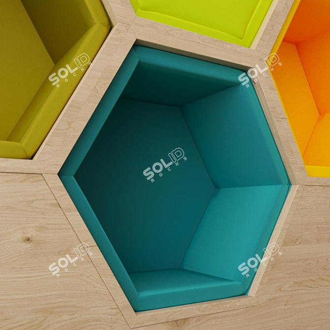 HexaPlay Kids Wall Playground 3D model image 2