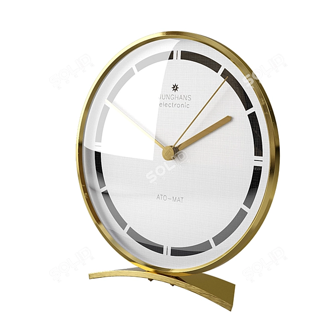 Art Deco Junghans Mantel Clock 3D model image 1