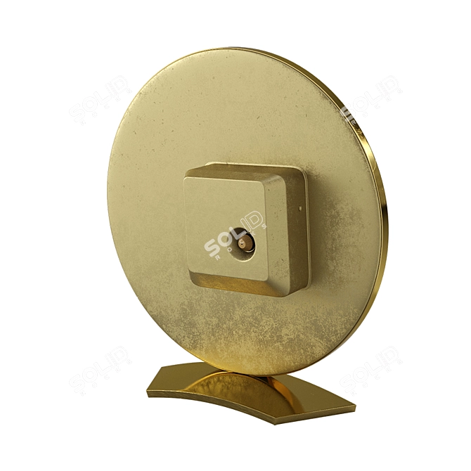 Art Deco Junghans Mantel Clock 3D model image 2