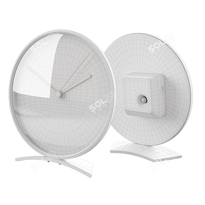 Art Deco Junghans Mantel Clock 3D model image 3