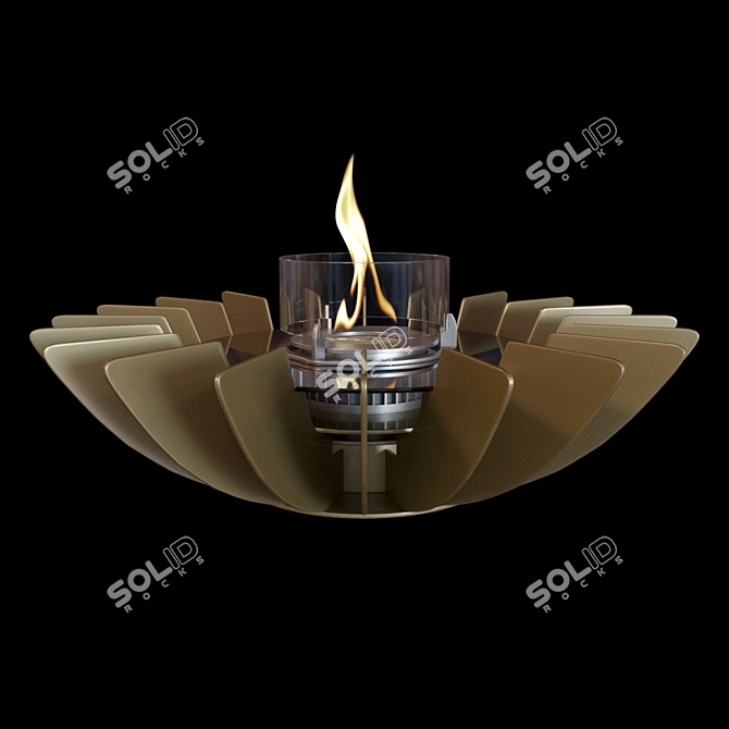 Cosmo Tabletop: The Cozy Desk Fireplace 3D model image 2