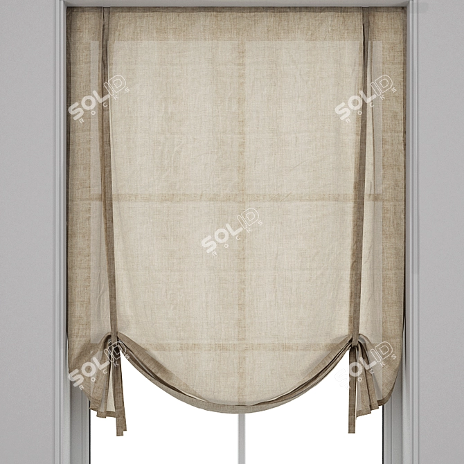 Roman Blinds - Detailed 3D Model 3D model image 1