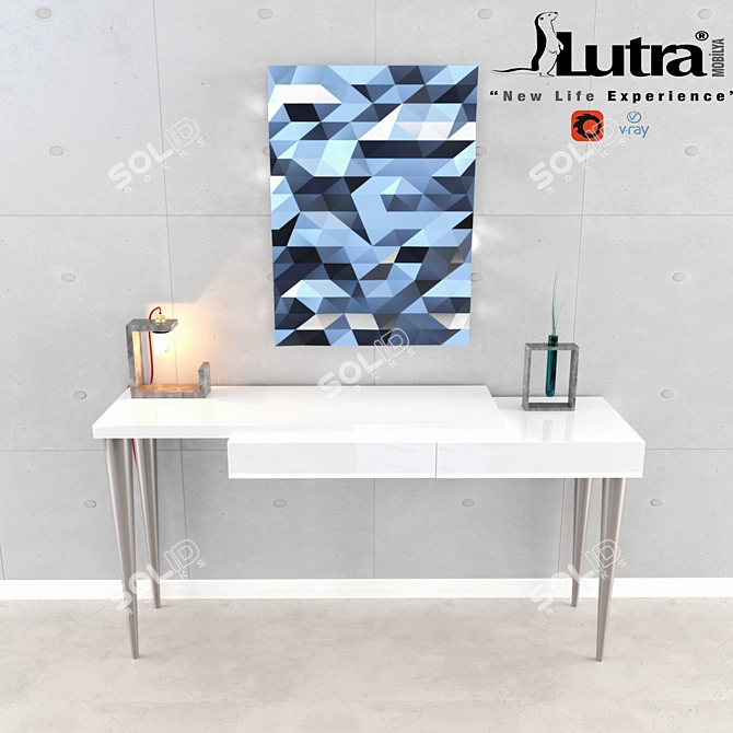 Lustrous Flex Console: elegance redefined! 3D model image 1