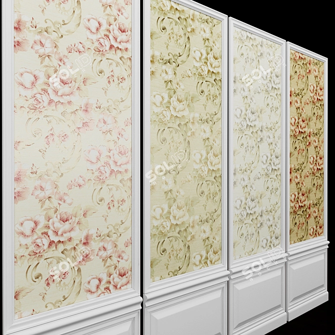 Seabrook Elysium-5: Elegant Wallpaper for Luxurious Interiors 3D model image 2