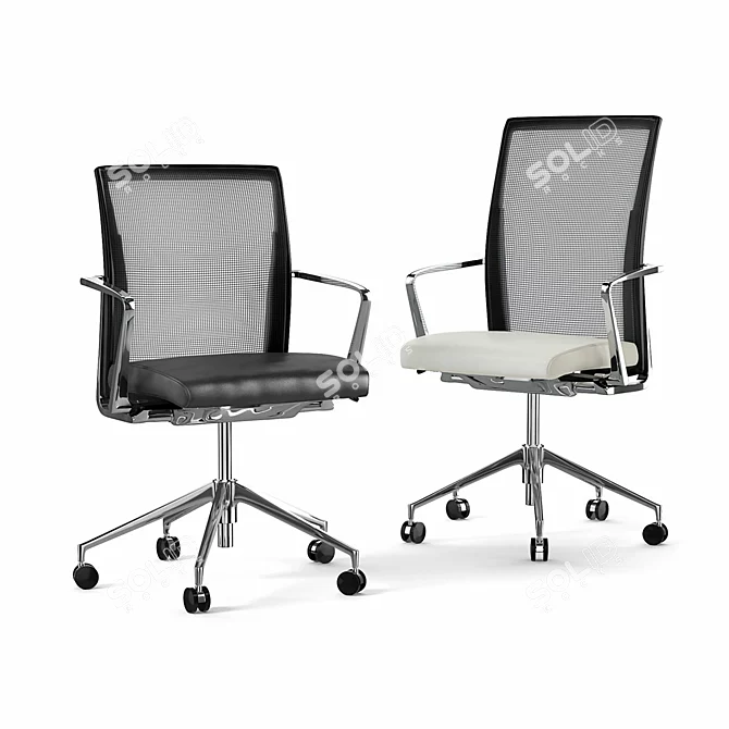 Ergonomic Sava Mesh Chair 3D model image 1