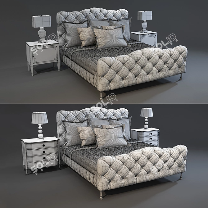 Caracole Classic Bedroom Set 3D model image 2