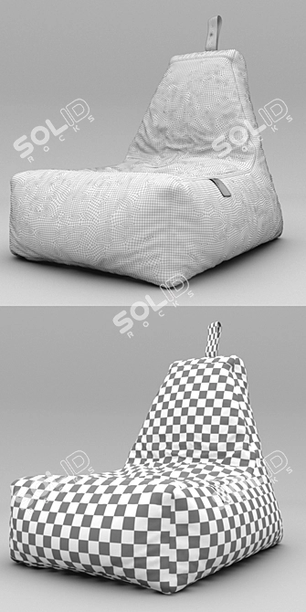 Cozy Comfort Indoor BBAG 3D model image 3