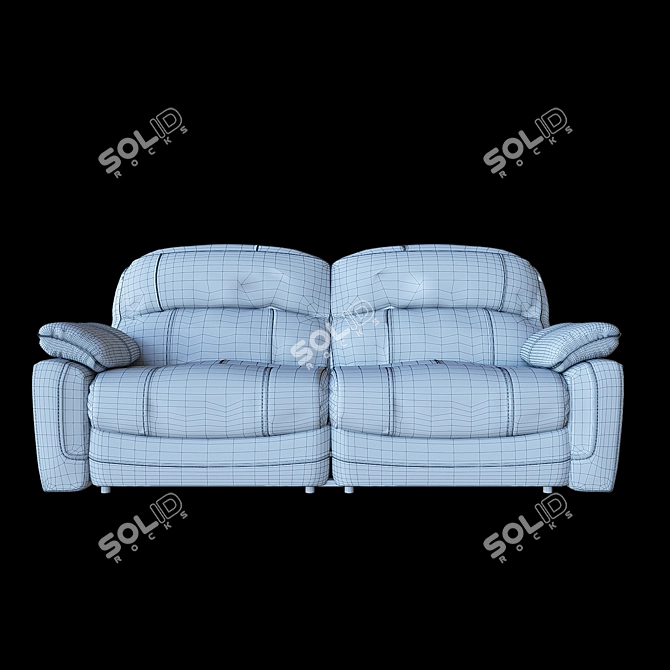 Zavier Reclining Sofa: Ultimate Comfort in Style 3D model image 3