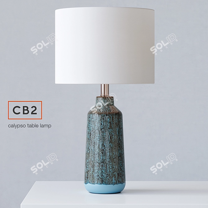  CB2 Calypso: Modern Table Lamp 3D model image 1