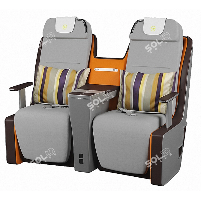 ComfortMax Airline Sleeper Seats 3D model image 1