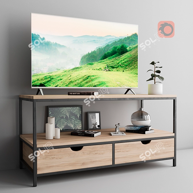 Artistic Amsterdam TV Stand 3D model image 1