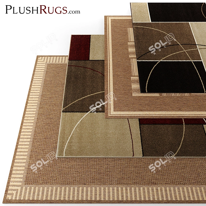 Soft and Stylish Carpet 3D model image 1