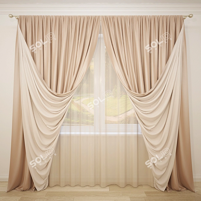 Shadow Curtain 3D model image 1