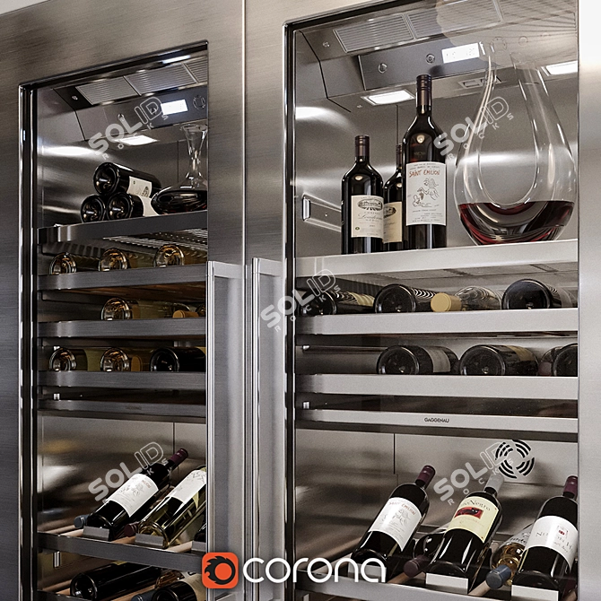 Gaggenau RW 464 Wine Fridge 3D model image 2