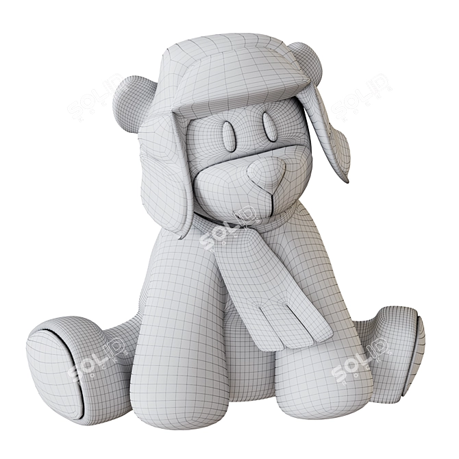 Cuddly Teddy Bear for Sweet Dreams 3D model image 2