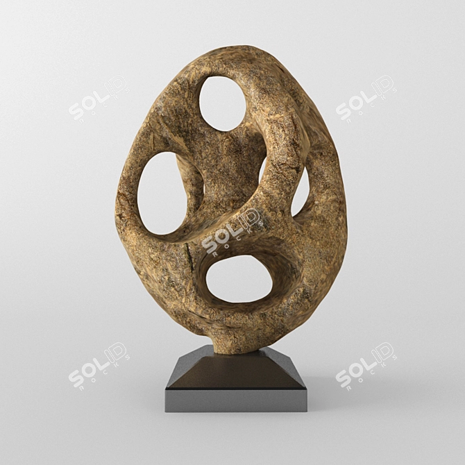 3D Scanned Stone Sculpture 3D model image 1