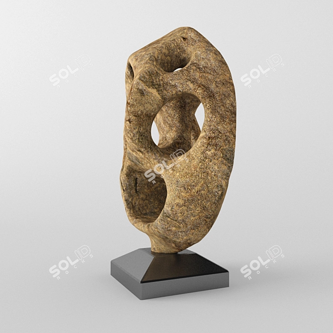 3D Scanned Stone Sculpture 3D model image 2