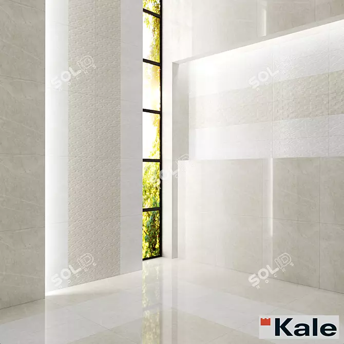 Valente: Natural Stone-Inspired Wall Tiles 3D model image 1