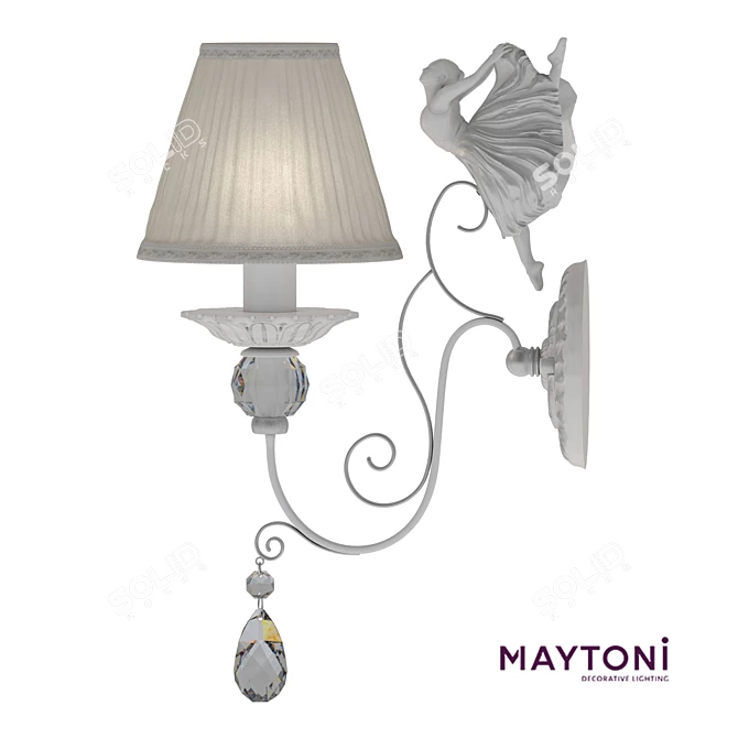 elegant German Maytoni Elina ARM222 3D model image 1