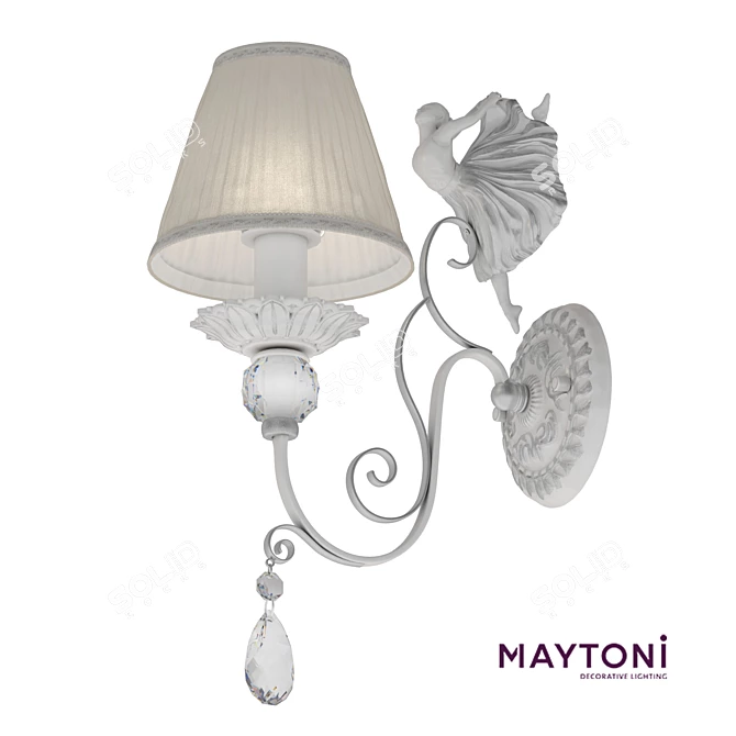 elegant German Maytoni Elina ARM222 3D model image 2