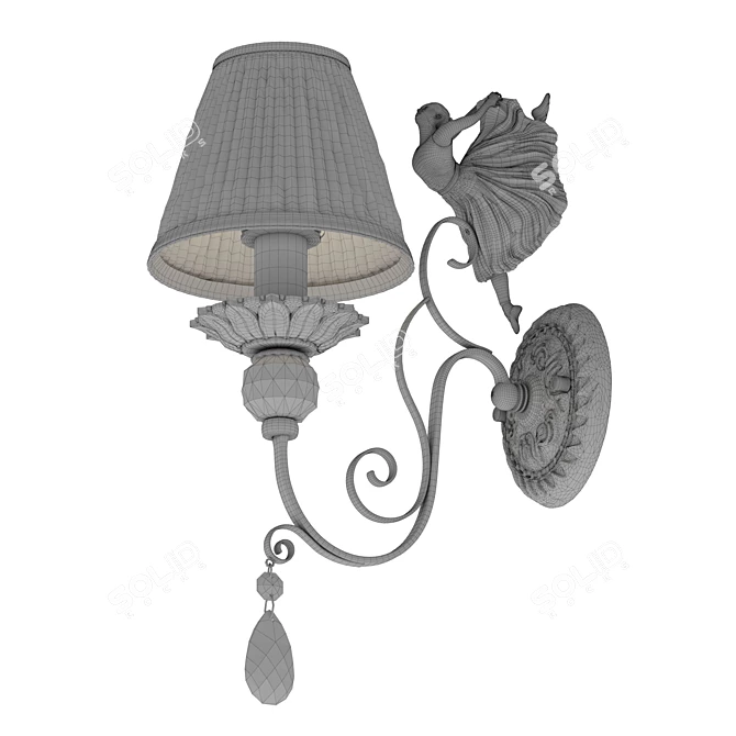 elegant German Maytoni Elina ARM222 3D model image 3