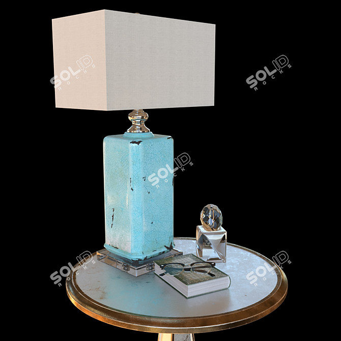 Elegant Uttermost Adalbern & Eraman Table Set 3D model image 2